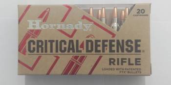 .223 Remington FTX Hornady Critical Defense